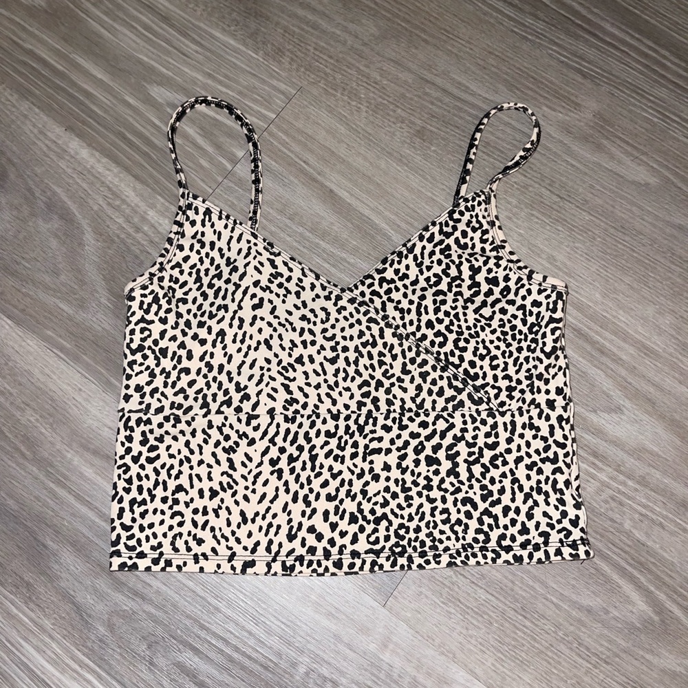 cheetah cami crop top